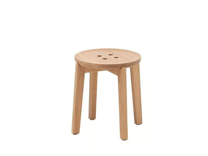 ROND 09 - Low oak stool _ Very Wood